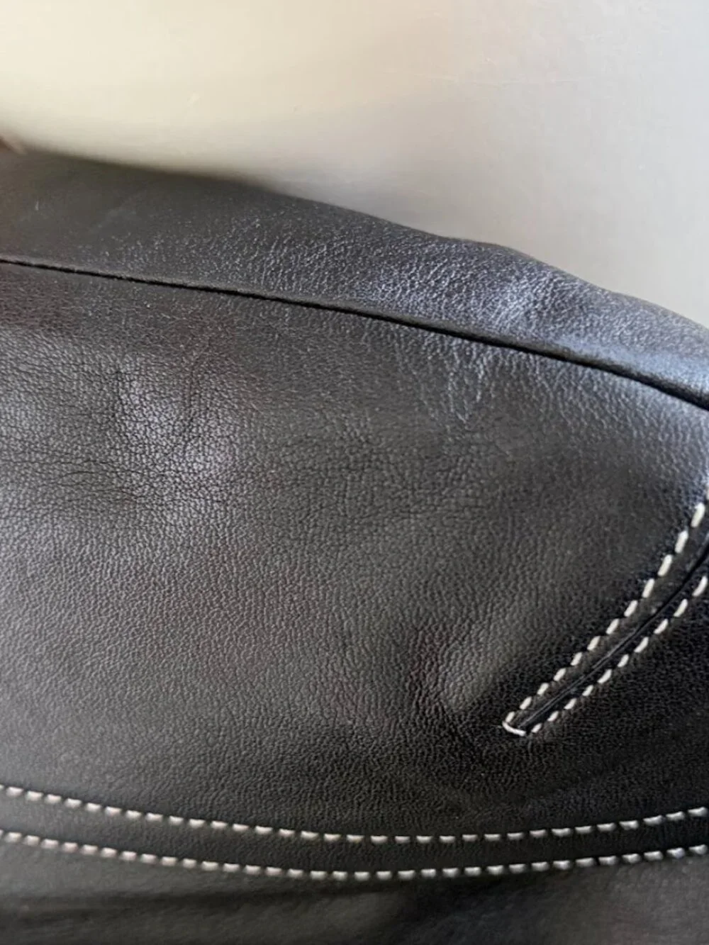 Vintage Legacy Slim (#1415) black leather convertible crossbody bag - Picture 9 of 11